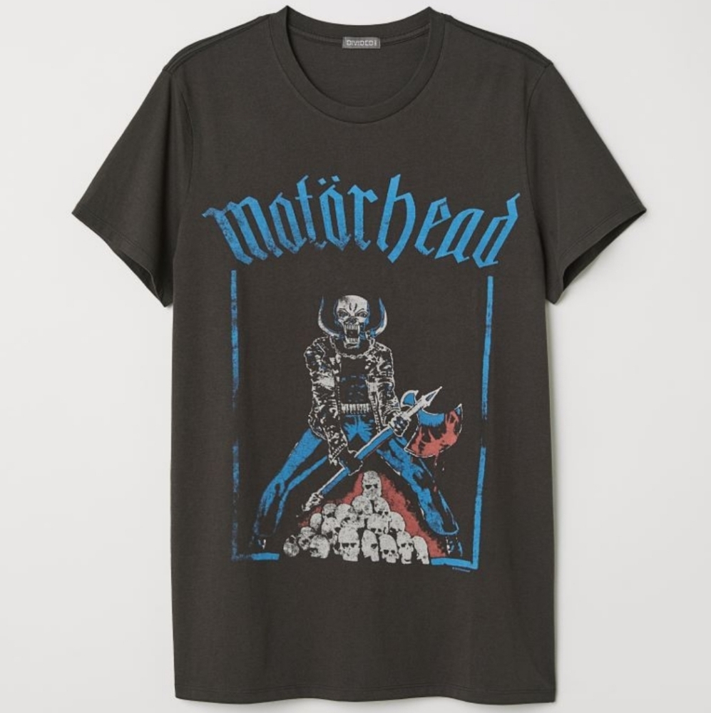 NWT! RARE Divided Motörhead Warpigs H&M Mens Unise